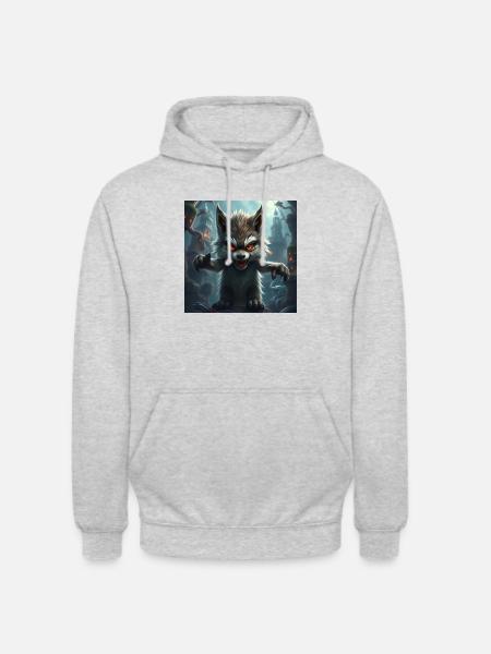 Monster 2 - Unisex Hoodie - Hellgrau meliert