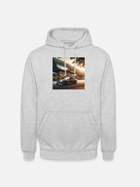 JDM Temple - Unisex Hoodie - light heather grey
