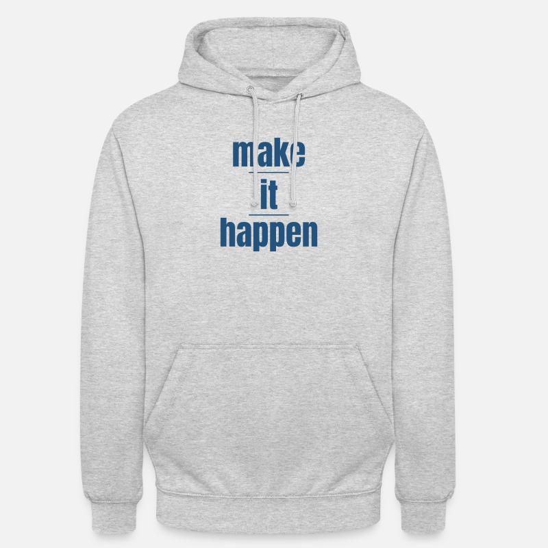 Machen Sie es möglich - Unisex Hoodie - Hellgrau meliert