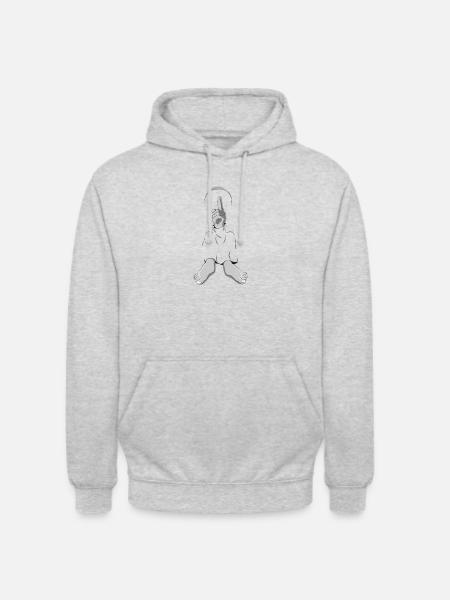 UNKNOWN SILENCE - Unisex Hoodie - light heather grey