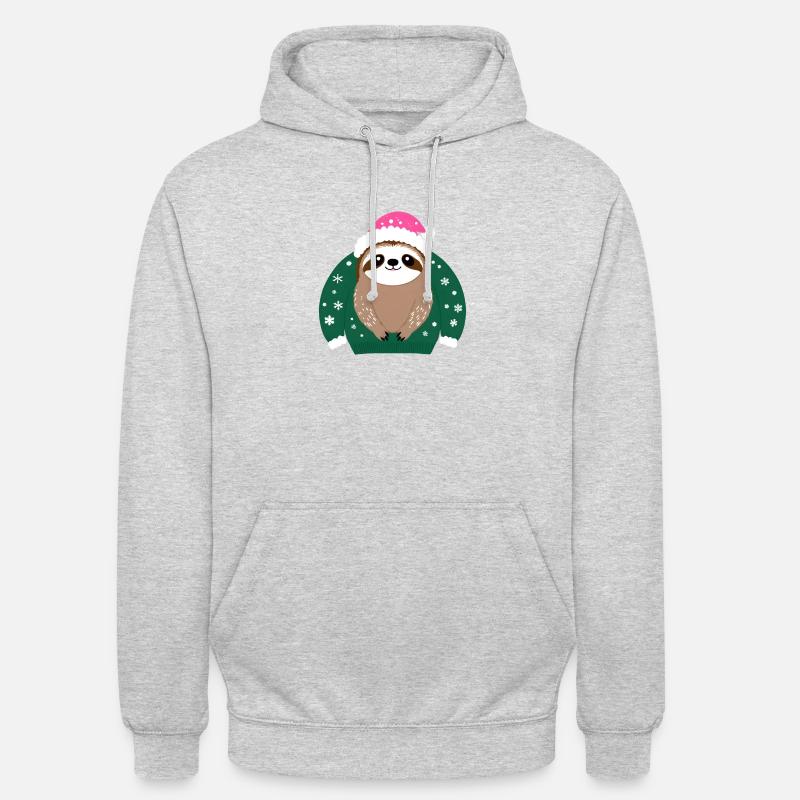 POD CUTE NOEL 1 - Sweat-shirt à capuche unisexe - gris clair chiné