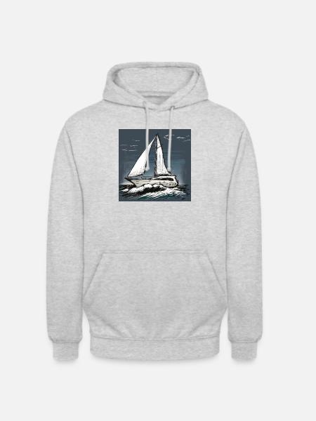 Wer ist unterwegs? - Unisex Hoodie - Hellgrau meliert