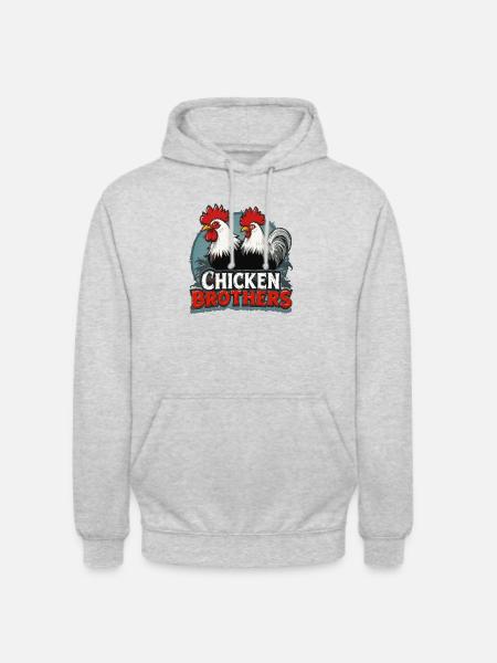 Chicken Brothers 342307 - Unisex Hoodie - light heather grey