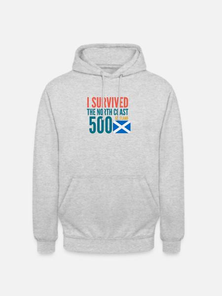 nc500 scotland - Unisex Hoodie - light heather grey
