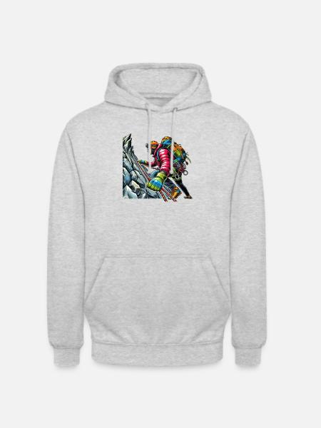 alpiniste - Sweat-shirt à capuche unisexe - gris clair chiné