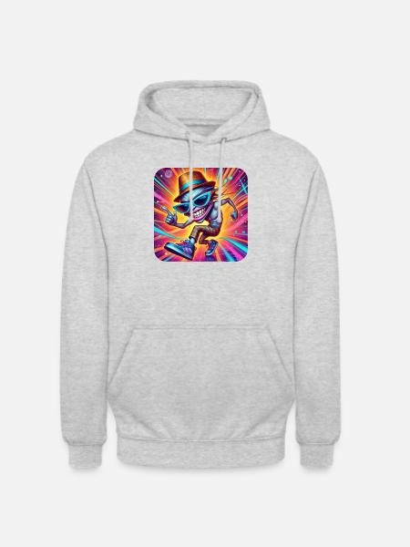 Skibidi - Unisex Hoodie - Hellgrau meliert