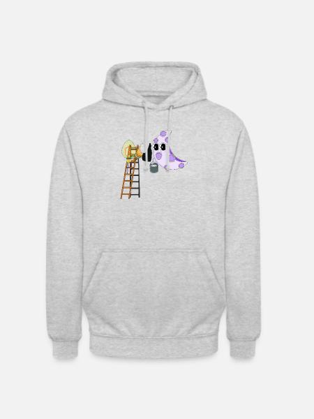 ON THE MOON - Unisex Hoodie - light heather grey
