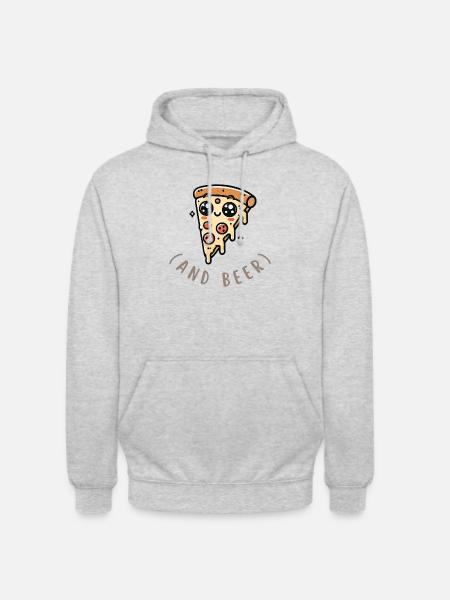 Pizza & Beer – The Perfect Combo! - Unisex Hoodie - light heather grey