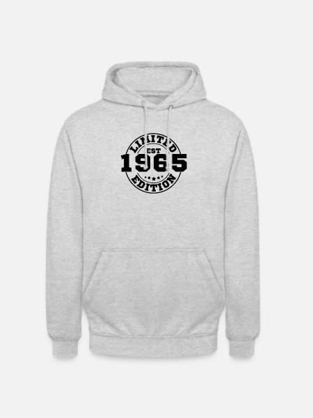 1965 Limitierte Auflage - Unisex Hoodie - Hellgrau meliert