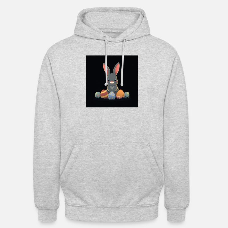 „Das süßeste Osterdesign!“ - Unisex Hoodie - Hellgrau meliert