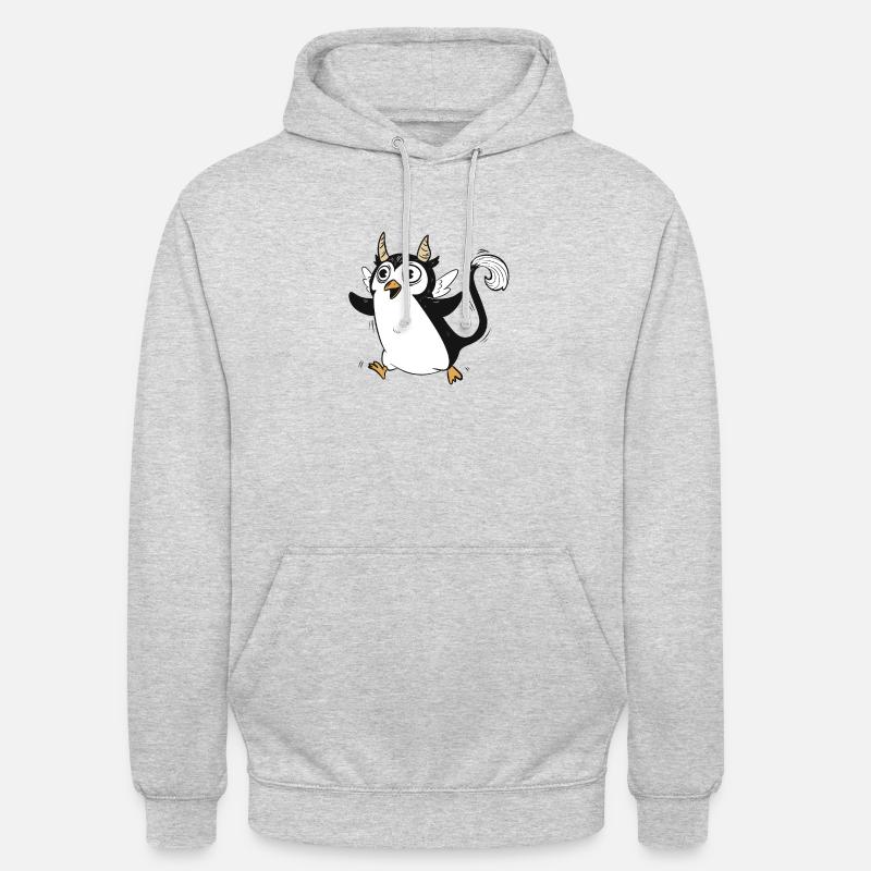 Mythoguin - Sweat-shirt à capuche unisexe - gris clair chiné