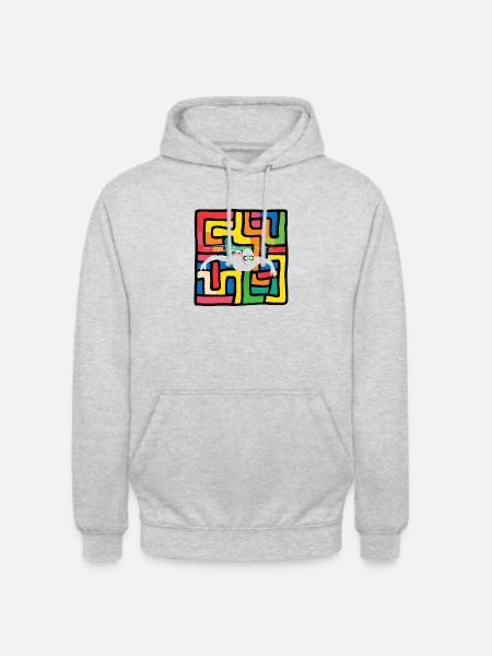 Schwimmen Freibad Schnorcheln - Unisex Hoodie - Hellgrau meliert