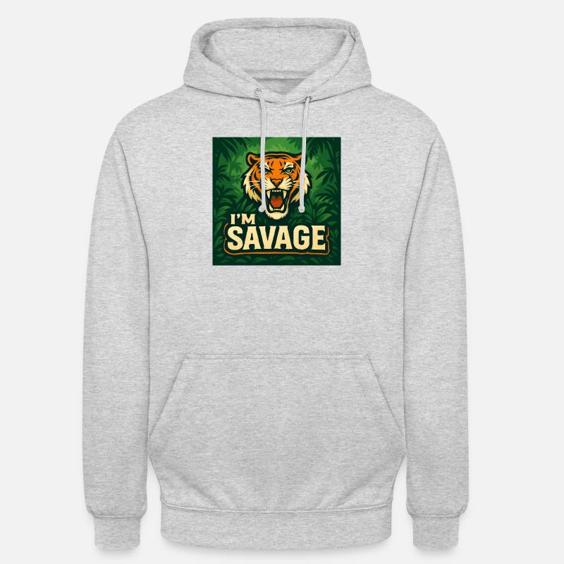 DBC267D7 5627 4FF3 9ED2 63A8B575F43D - Sweat-shirt à capuche unisexe - gris clair chiné