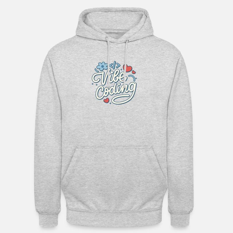Vibe-Codierung - Unisex Hoodie - Hellgrau meliert