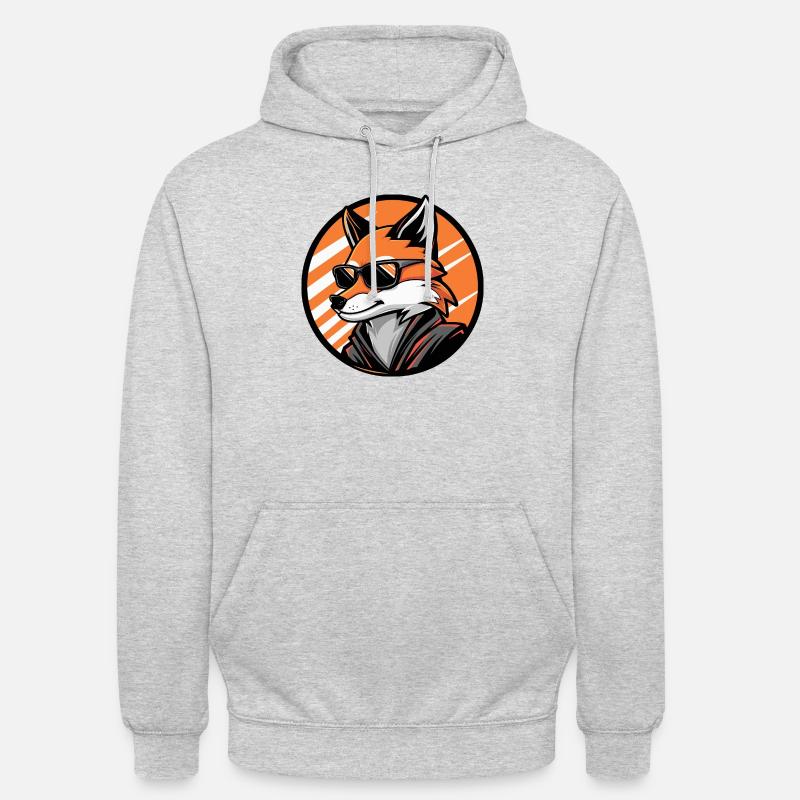 Fox Comic Cool - Unisex Hoodie - light heather grey