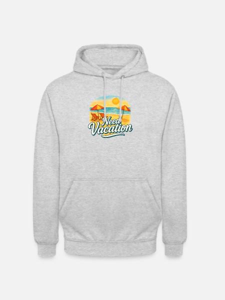 Need Vacation - Unisex Hoodie - light heather grey