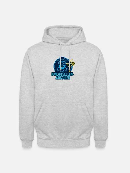 JGA Männer - Unisex Hoodie - Hellgrau meliert