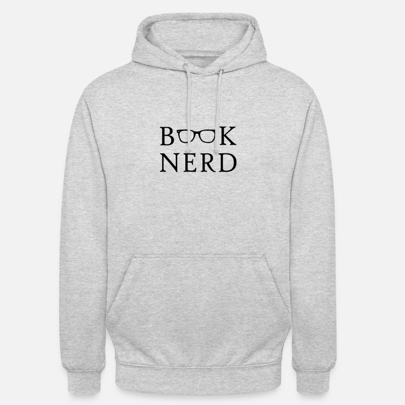 Buch Nerd - Unisex Hoodie - Hellgrau meliert