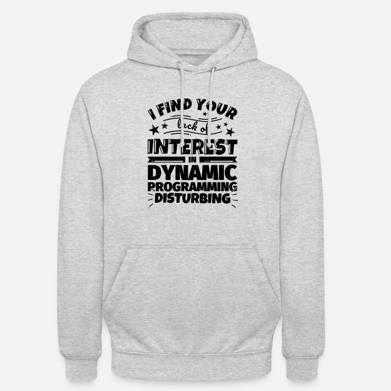 Dynamic programming fun gift - Unisex Hoodie - light heather grey
