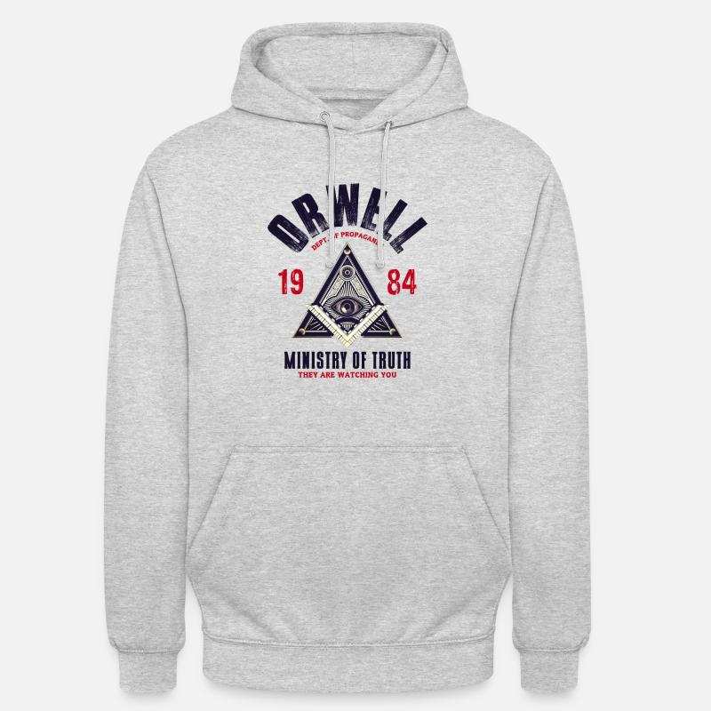 Dipartimento di Propaganda - Felpa con cappuccio unisex - grigio chiaro melange