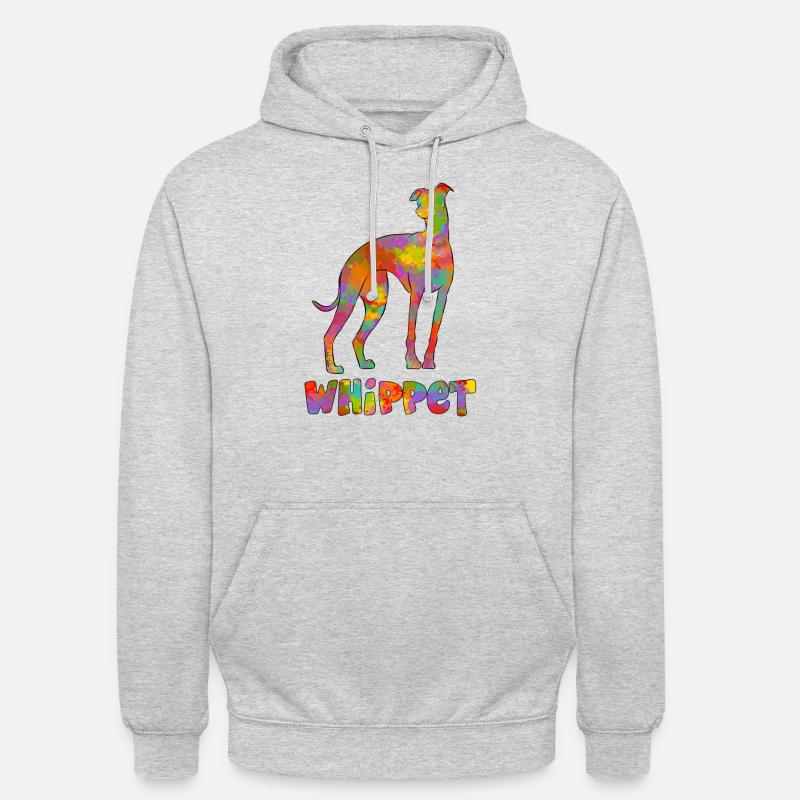 Whippet Multicolor 2 - Unisex Hoodie - light heather grey