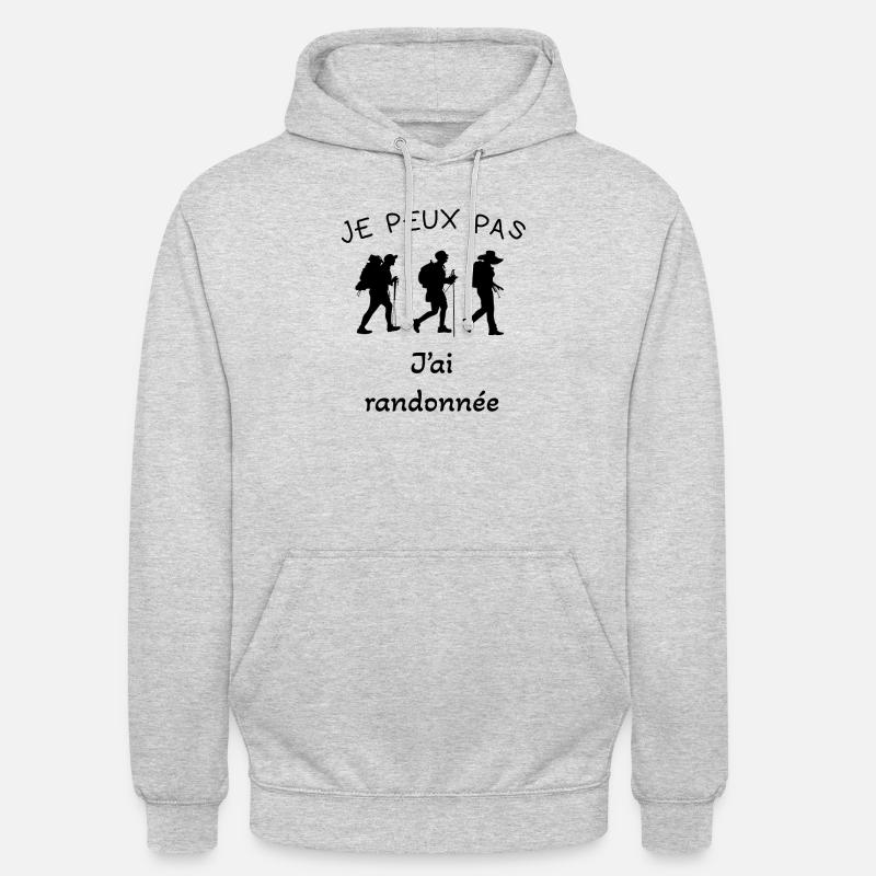 Wanderer Geschenk - Unisex Hoodie - Hellgrau meliert