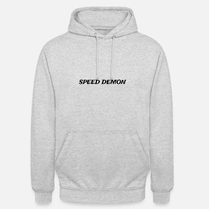 Démon de vitesse - Sweat-shirt à capuche unisexe - gris clair chiné