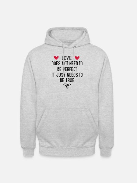 love - Unisex Hoodie - light heather grey