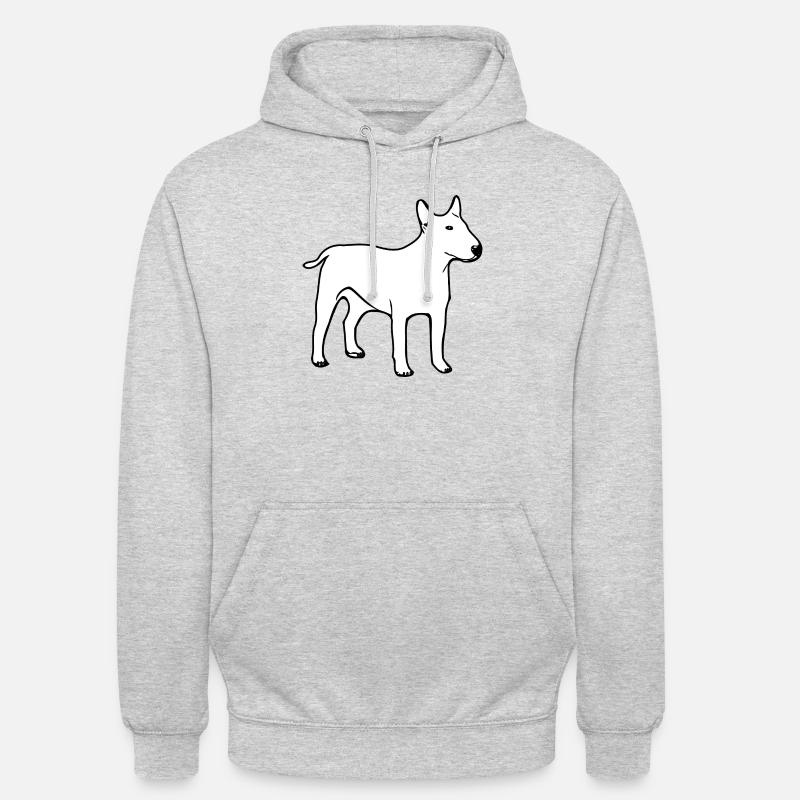 dog528 - Sweat-shirt à capuche unisexe - gris clair chiné