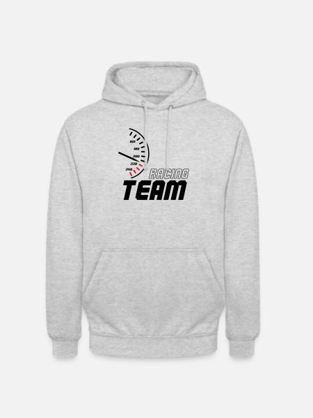 racing_team_01 - Unisex Hoodie - Hellgrau meliert
