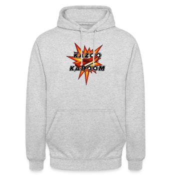 Kazoo Kaboom Music Fun - Unisex Hoodie - light heather grey - Front - Alina (178cm) & Michal (187cm)