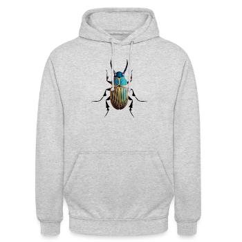 Insecte - Sweat-shirt à capuche unisexe - gris clair chiné - Devant - Alina (178cm) & Michal (187cm)