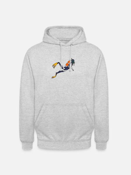 Diver - Unisex Hoodie - light heather grey