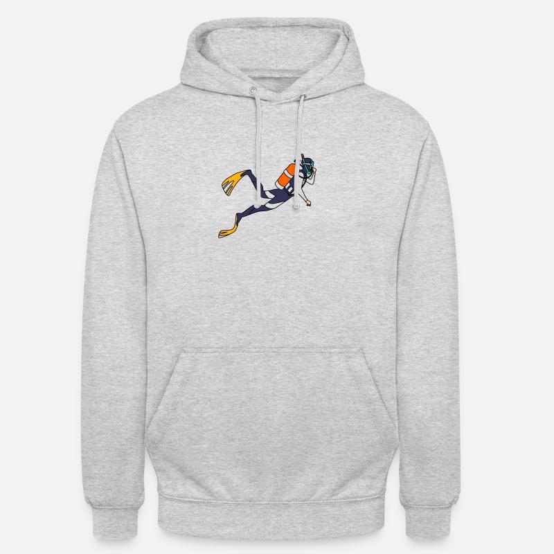 Diver - Unisex Hoodie - light heather grey