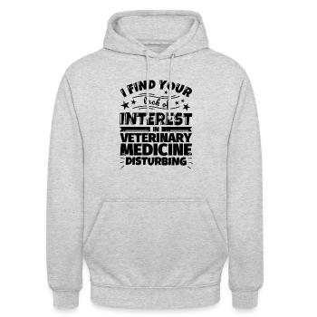 Veterinary Medicine Funny Gift - Unisex Hoodie - light heather grey - Front - Alina (178cm) & Michal (187cm)