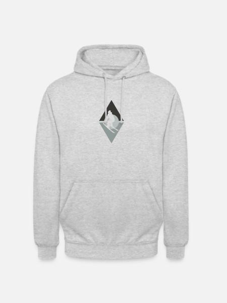 Skiing Ski Schifahren - Unisex Hoodie - light heather grey