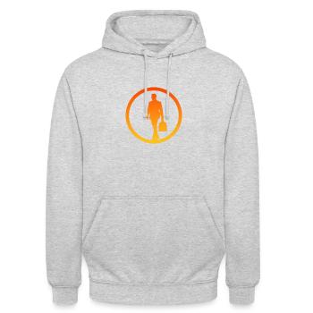 Banking Wall Street Businessman - Unisex Hoodie - light heather grey - Front - Alina (178cm) & Michal (187cm)
