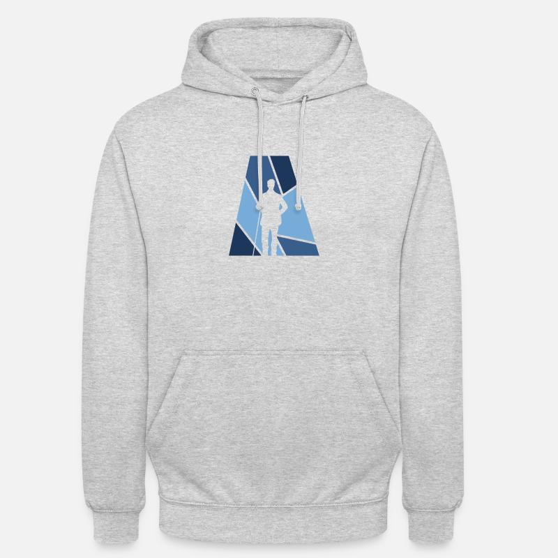 Billard Billard Billardkugel - Unisex Hoodie - Hellgrau meliert