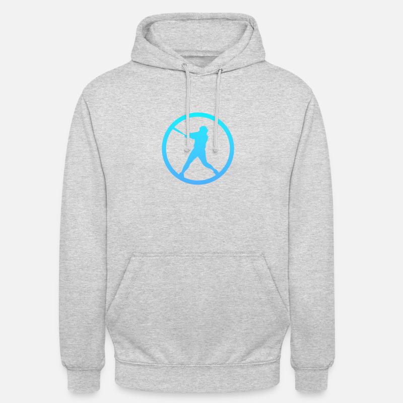 Pitcher Pitcher Softballschläger - Unisex Hoodie - Hellgrau meliert