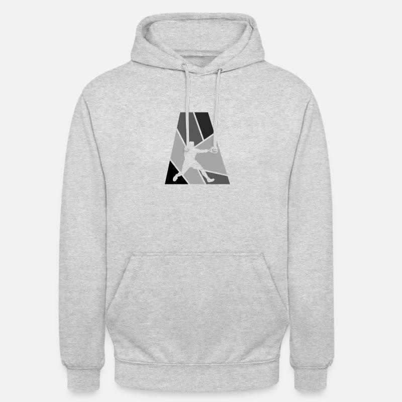 Squash Squashschläger Squashschläger - Unisex Hoodie - Hellgrau meliert
