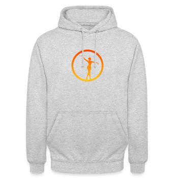 Dancing Baton Twirling Dancing - Unisex Hoodie - light heather grey - Front - Alina (178cm) & Michal (187cm)