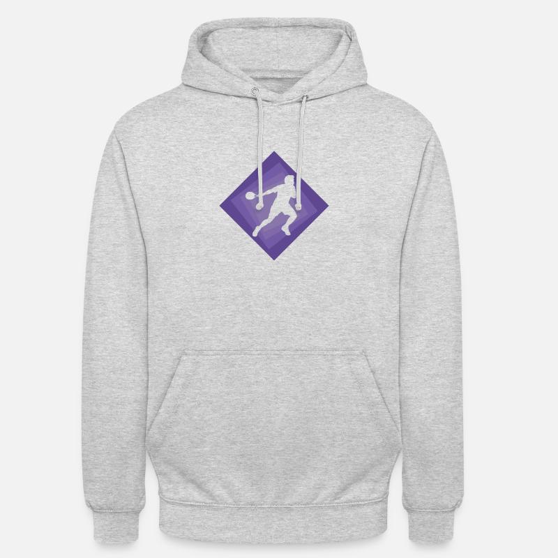 Squash Squashspieler Squashschläger - Unisex Hoodie - Hellgrau meliert