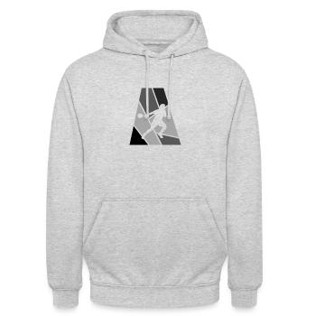 Squash Squash Squash Racket - Unisex Hoodie - light heather grey - Front - Alina (178cm) & Michal (187cm)