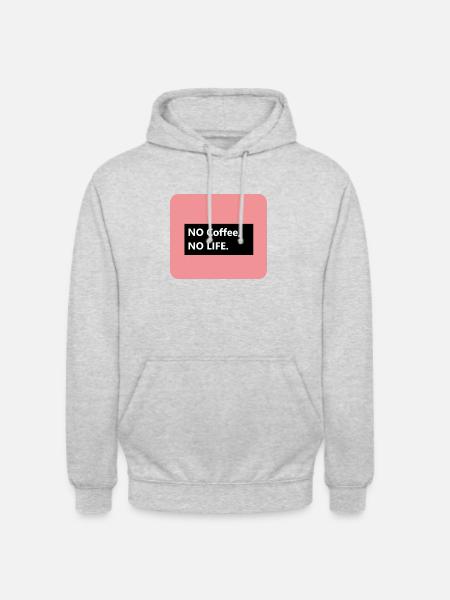 No Coffee no LIFE - Unisex Hoodie - light heather grey