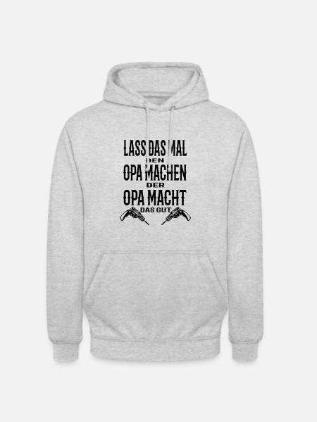Opa - Unisex Hoodie - Hellgrau meliert
