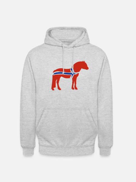 Fjord flag - Unisex Hoodie - light heather grey