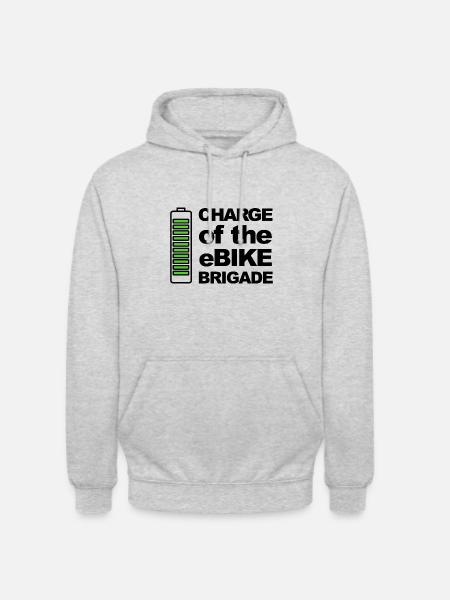 Ebike Battery Fun - Unisex Hoodie - light heather grey