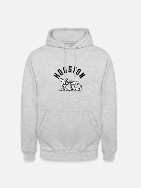 Houston we have a problem - Unisex Hoodie - Hellgrau meliert