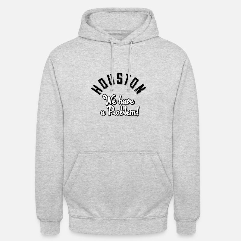 Houston we have a problem - Unisex Hoodie - Hellgrau meliert