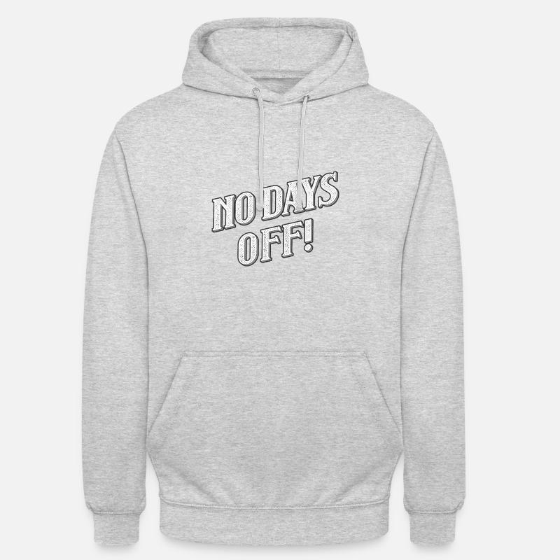 Pas de jours de congé - Sweat-shirt à capuche unisexe - gris clair chiné
